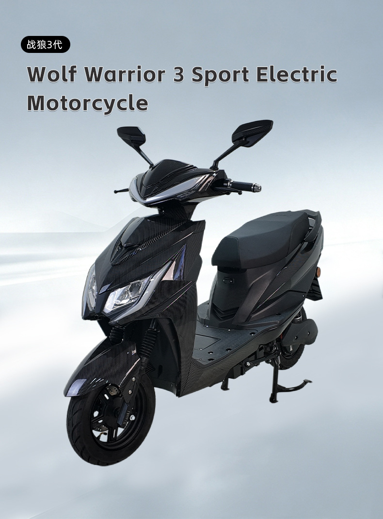 Warwolf 3rd Generation High-Speed Electric Motorcycle Adult Sports Commuting Electric Scooter Factory Cross-Border Export Supply
