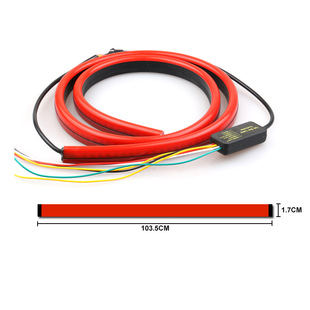 Car high-position brake light rear glass LED burst flash decorative light streamer warning light multi-function rear-end collision prevention