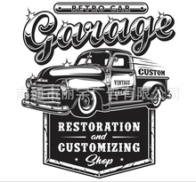 RETRO CAR garage܇customDN ճƳPVCN ܇N
