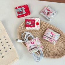 可爱日系猫咪数据收纳器耳机数据线理线器便携整理充电线收纳神器