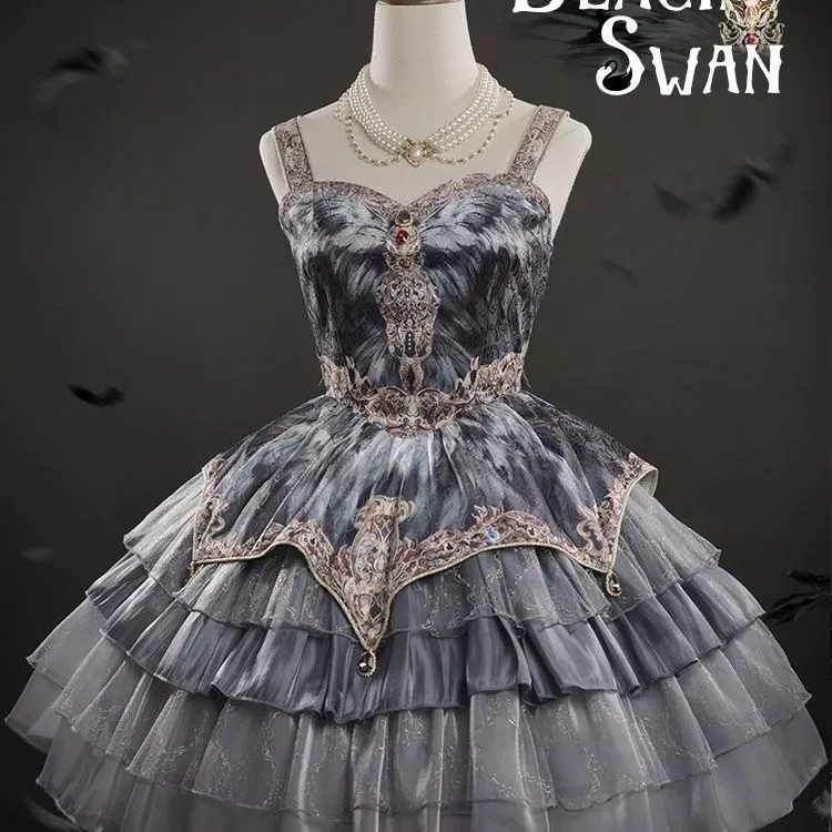 Dress, swan, Lolita style