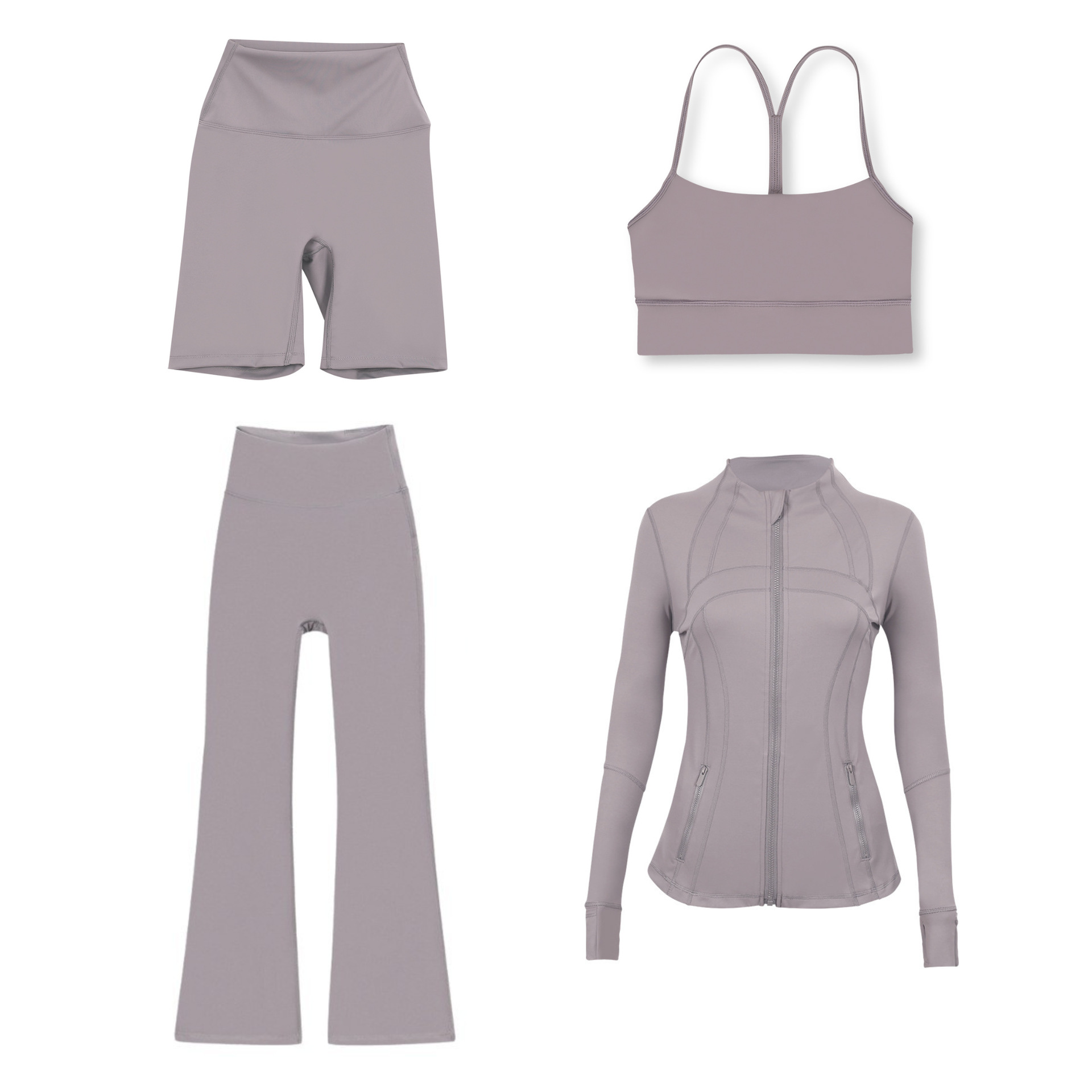 Dames sportjas en flare broek active set vierdelig_voghion.com