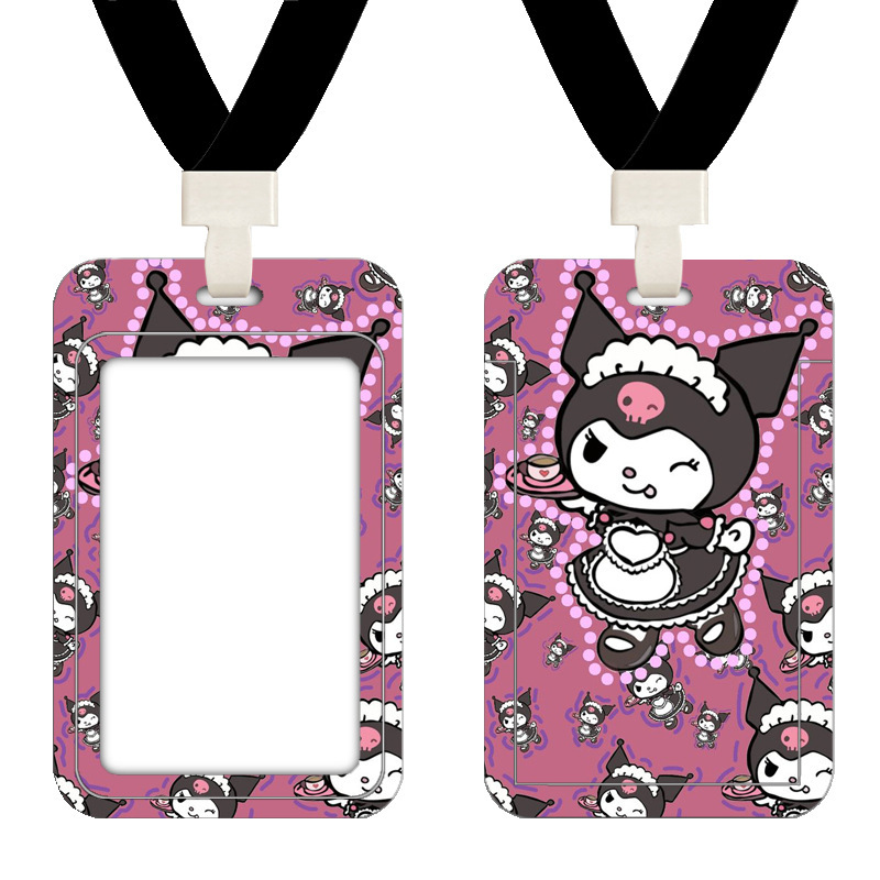 Cubierta de tarjeta de autobús de Kulomi Cartoon Cute Student Commute Tarjeta de control de acceso del campus Metro puerta de trabajo cubierta de tarjeta image 35