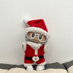 labubu娃衣适用于拉布布一二三代盲盒公仔服饰换装圣诞主题套装