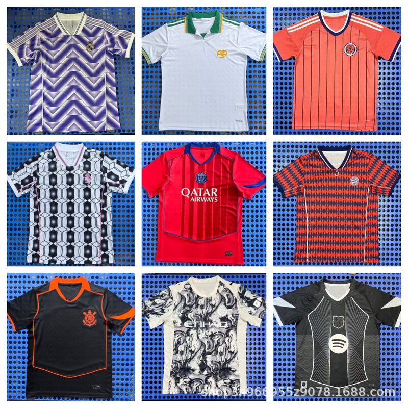 2425 Retro Jerseys of Liverpool, Dortmund, Flamengo, Arsenal, Palermo, Gama, Ac Milan, Miami, and Paris