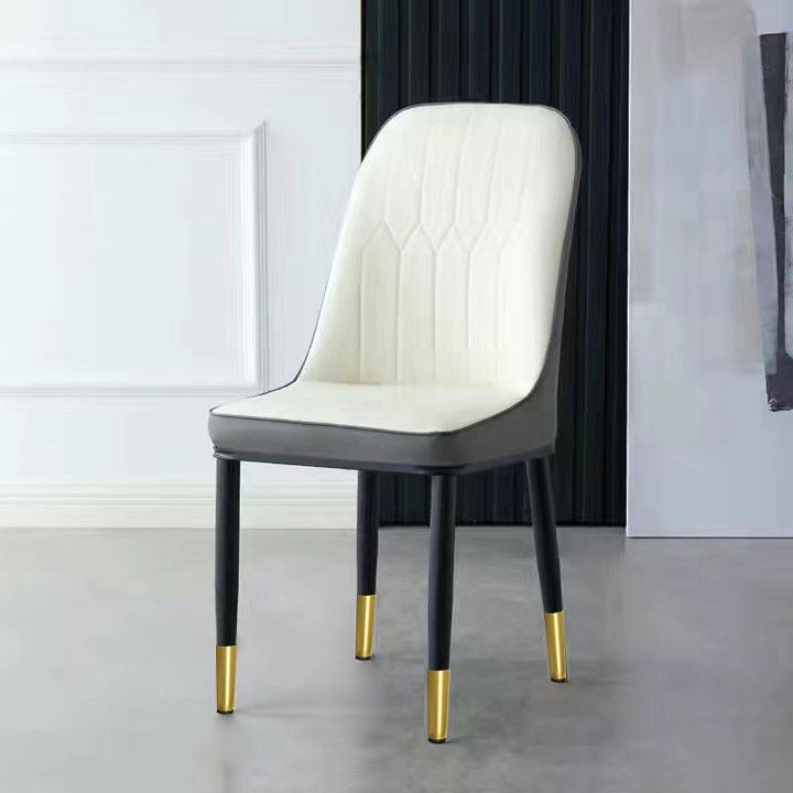 Silla de paquete suave, hotel en casa, silla de recepción de negociación, silla de respaldo de paquete suave simple moderna al por mayor, mesa y silla de comedor de ocio