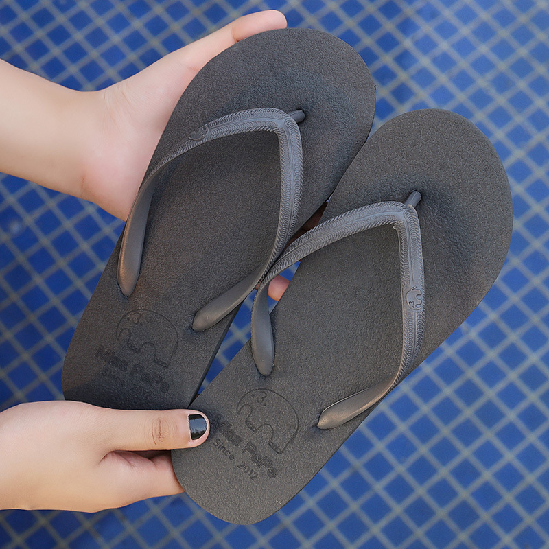 Flip flops de mujer de verano anti-deslizante confort de calzado de playa simple zapatillas de calzado de pies planas