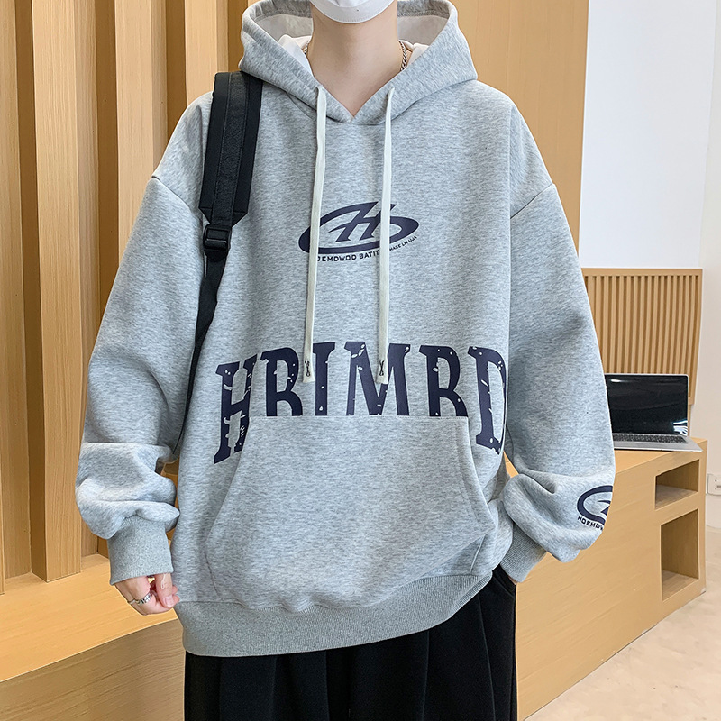 连帽卫衣男孩春秋季新款高中初中学生青少年外套大童男装潮流上衣|undefined