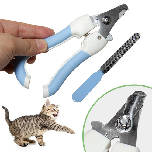 Wholesale Pet Nail Clipper Pet Supplies Dog Cat Nail Clipper Portable Stainless Steel Manicure Factory Direct Sales