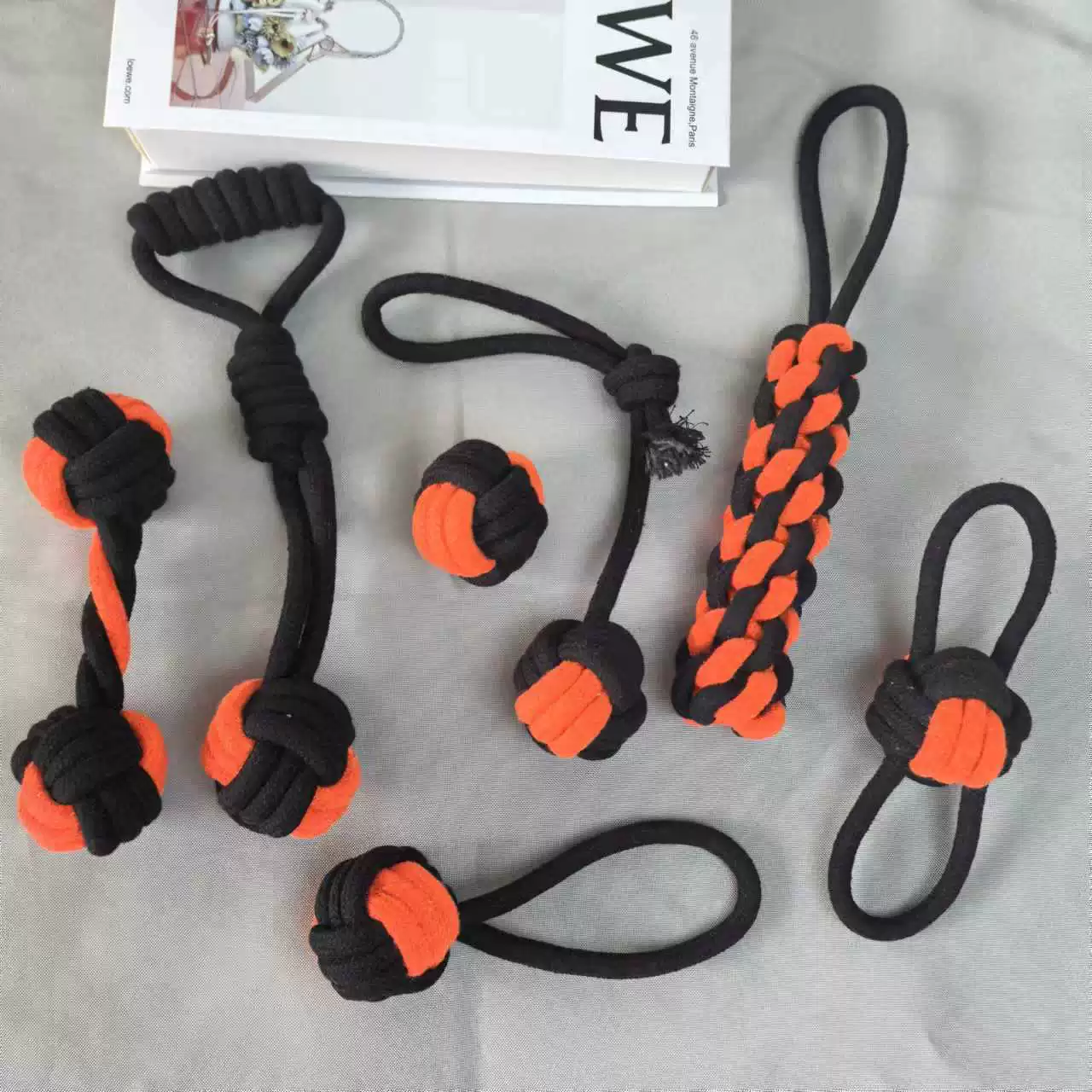 Оптовая фабрика новый хэллоуин дразнит собаку домашнее животное игрушка собака хлопчатобумажный узел игрушка для шлифовальной чистки зубов собака кусает веревку