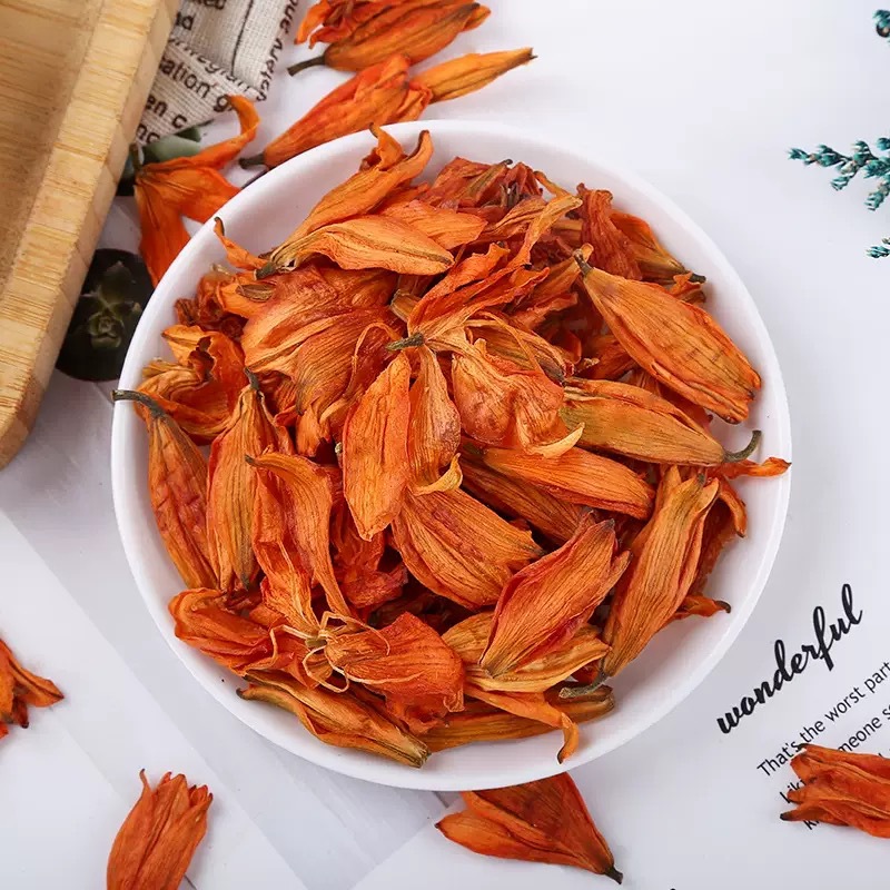 Dried Lily Flower Tea Bai He Hua 500g Loose Herbal Flowers for Infusions and Blends specifications
