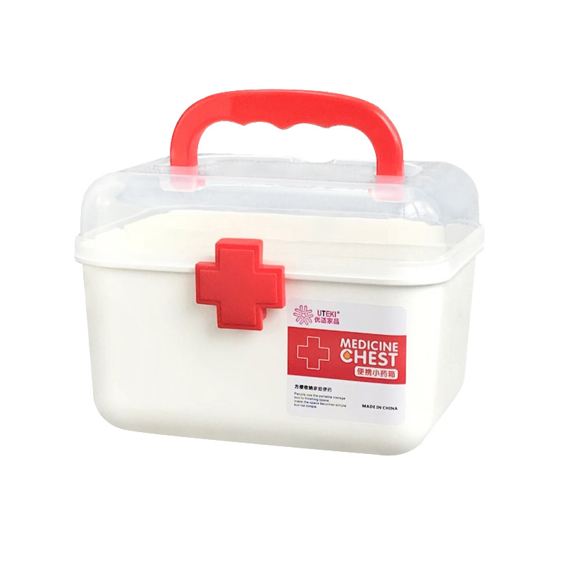 Household small medicine box children's medicine storage box household medicine box plastic portable medical first aid box