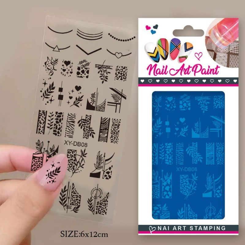 鋼板マニキュアプレート DIY ペイントマニキュア印刷転写テンプレート複雑な印刷鋼板マルチスタイルマニキュアツール|undefined