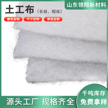厂货源白色小化长短丝土工布路基过滤黑色土工布工程布类可定 制
