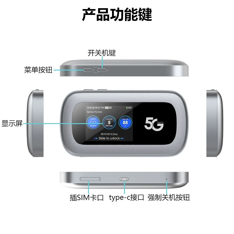 5G полно сетевой портативный WiFi для игр в дороге бизнес-поездки WiFi артефакт высокоскоростной двухдиапазонный гигабитный беспроводной маршрутизатор