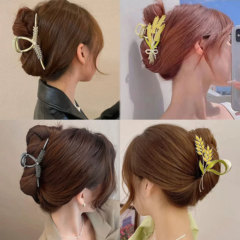 Элегантная заколка-краб Hairgrip, большая причёска, акула, Южная Корея