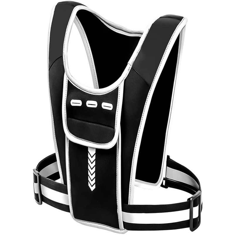 Running Reflective Vest Mountaineering Soft Bag Outdoor Riding Fitness Kettle Backpack Sports Breathable Mobile Phone Chest Bag