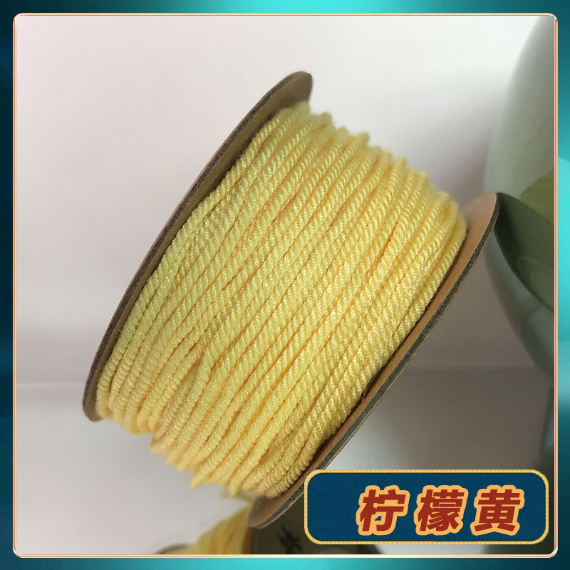 【工場直販】文玩手揉み綿ロープ、麻色編みロープ、手編み数珠糸、チベット菩提|undefined