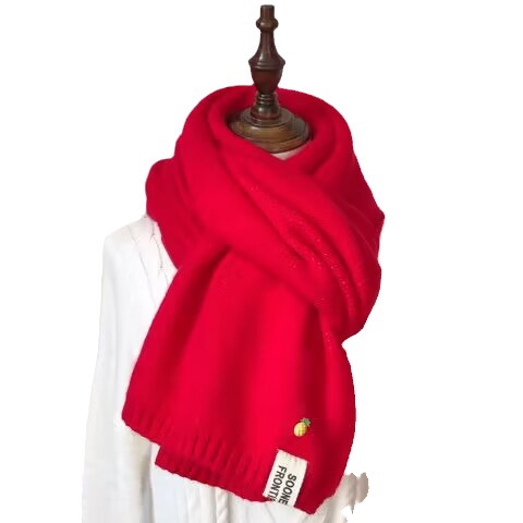 Schal Damen modischer Winter neuer vielseitiger Student Internet-Promi süßer Strickpullover verdickter warmer Schal_voghion.com