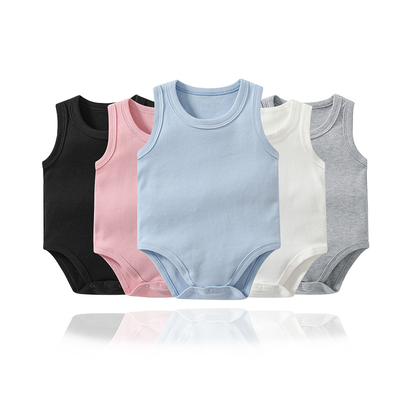 Factory new triangle vest romper baby ou...