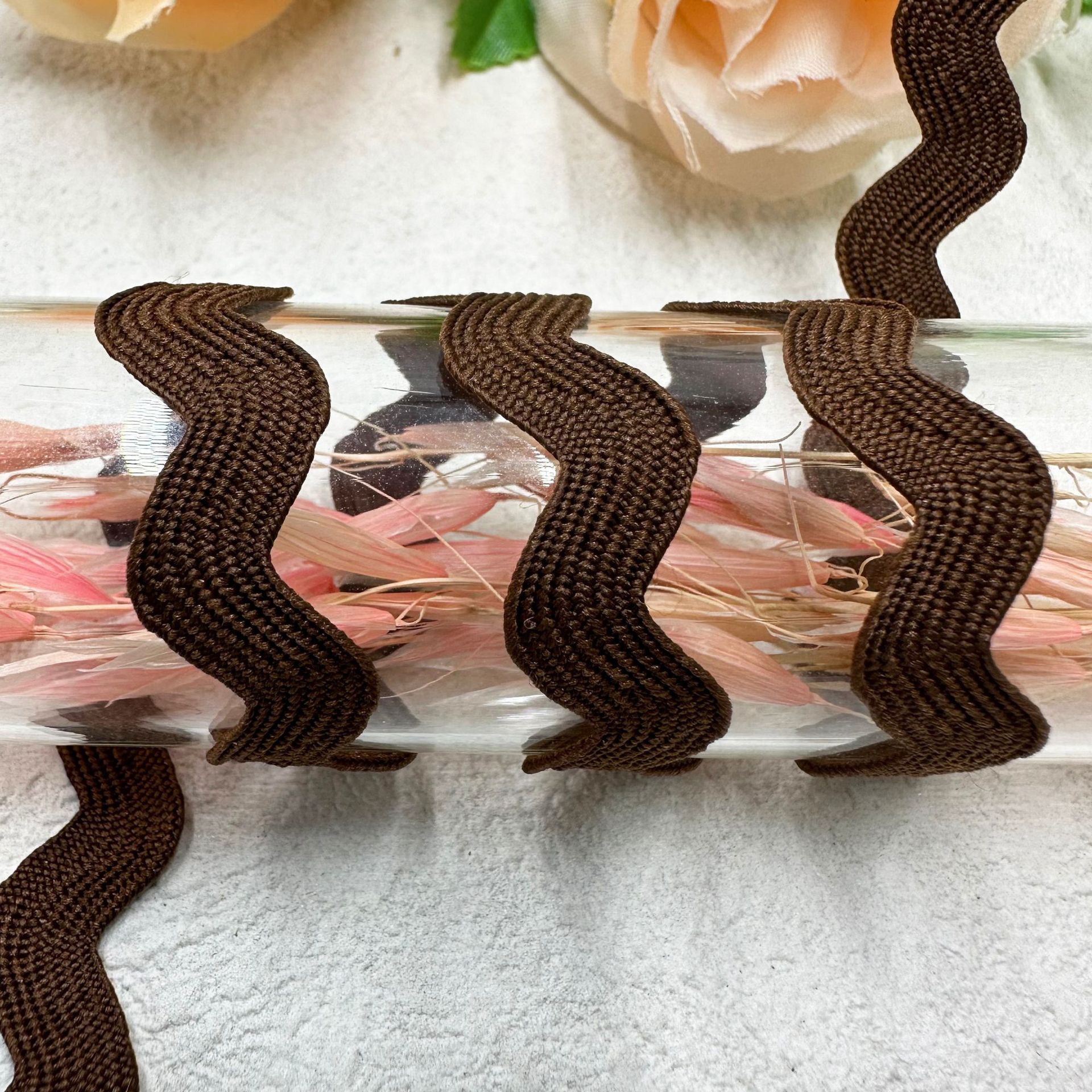 8mm onda sólida en forma de S curva banda de encaje cortina sombrero ropa infantil joyas de boda accesorios de ropa