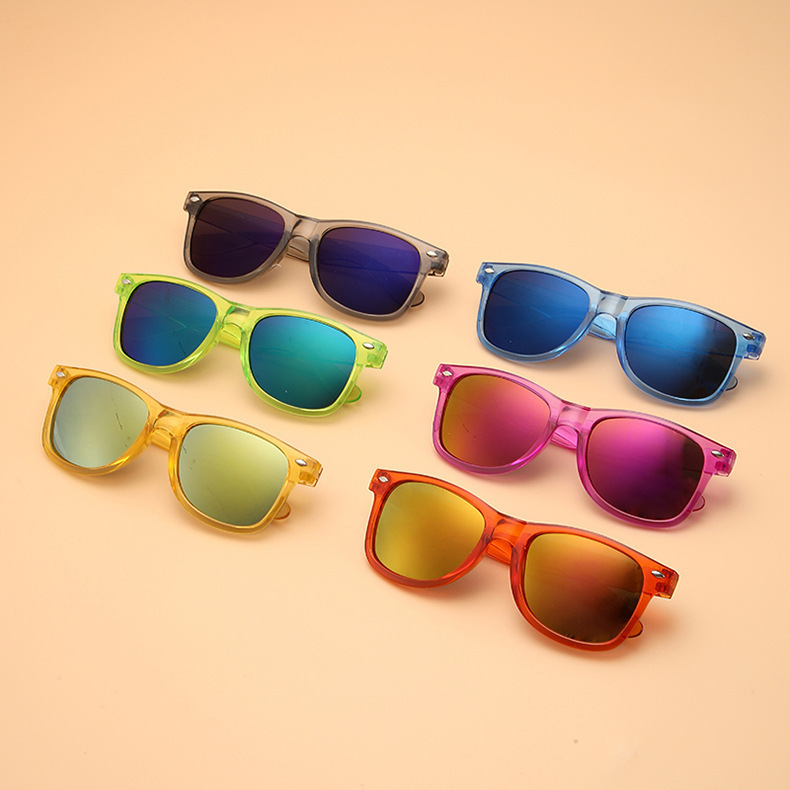 50g Weight Full Frame Glasses Structure Sunglasses Classification PC, UV400 Protection Lens Material Square Glasses Style Travel Occasion Color Block Pattern Women's Gender Simple Style, Classic Style Style Simple Style Classic Style Color Block PC UV400 Protection Square Full Frame Kids Sunglasses 无