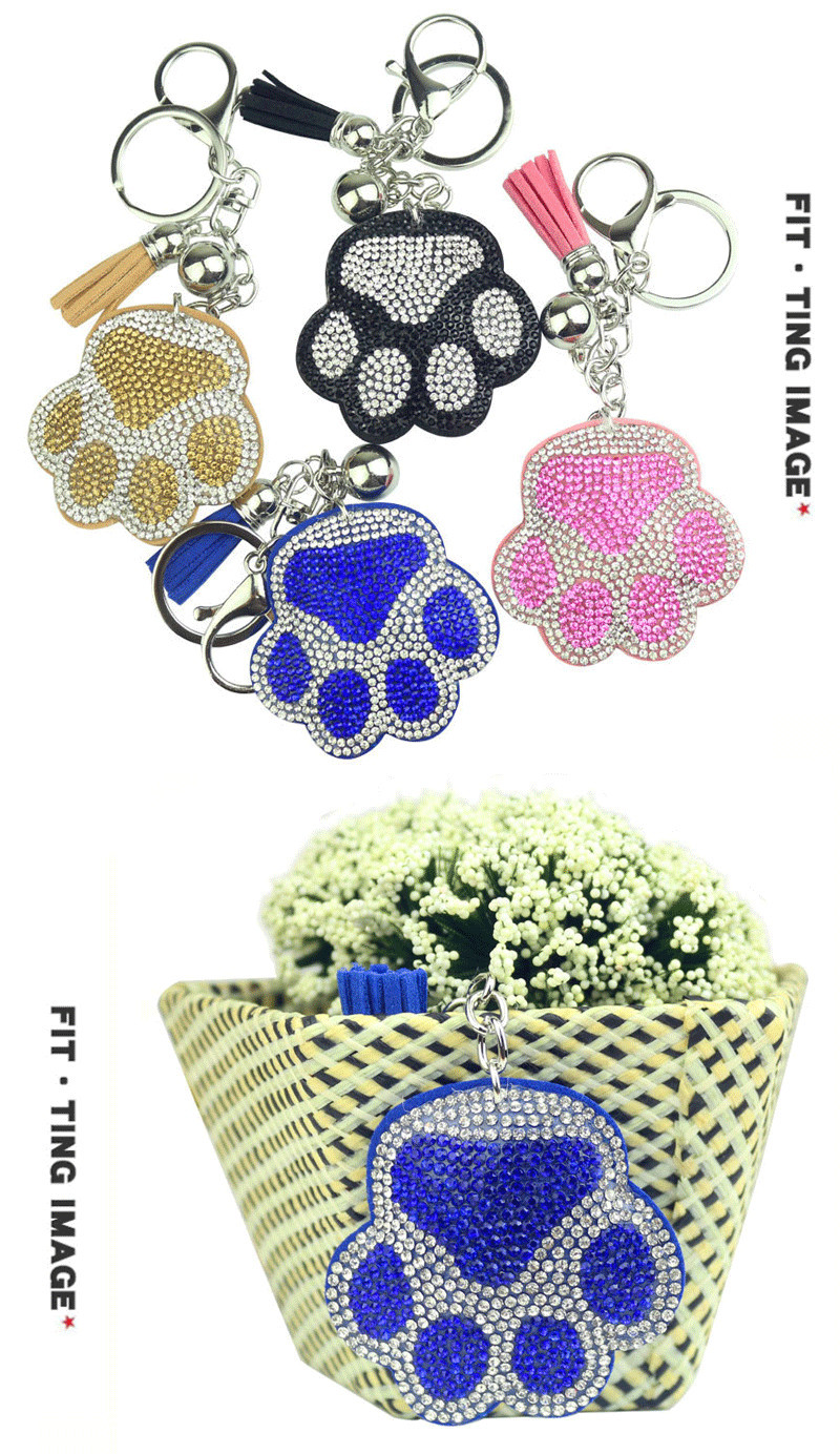 镶钻钥匙扣_新款韩国渐变色桃心钥匙扣-女士包包钥匙扣配饰--