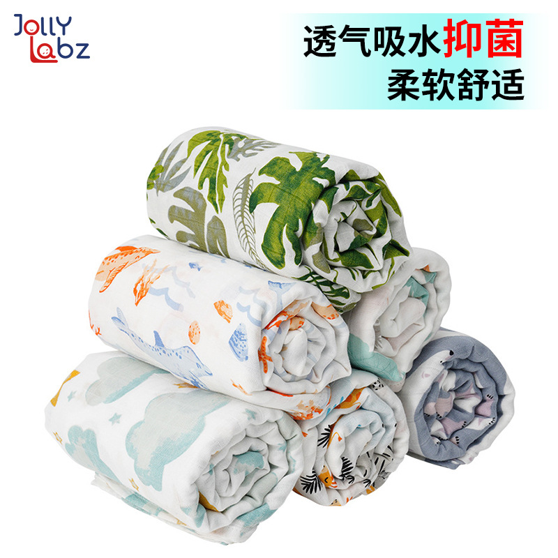 来图来样定制竹纤维棉混纺双层纱布毯薄宝宝空调被婴儿被夏凉被