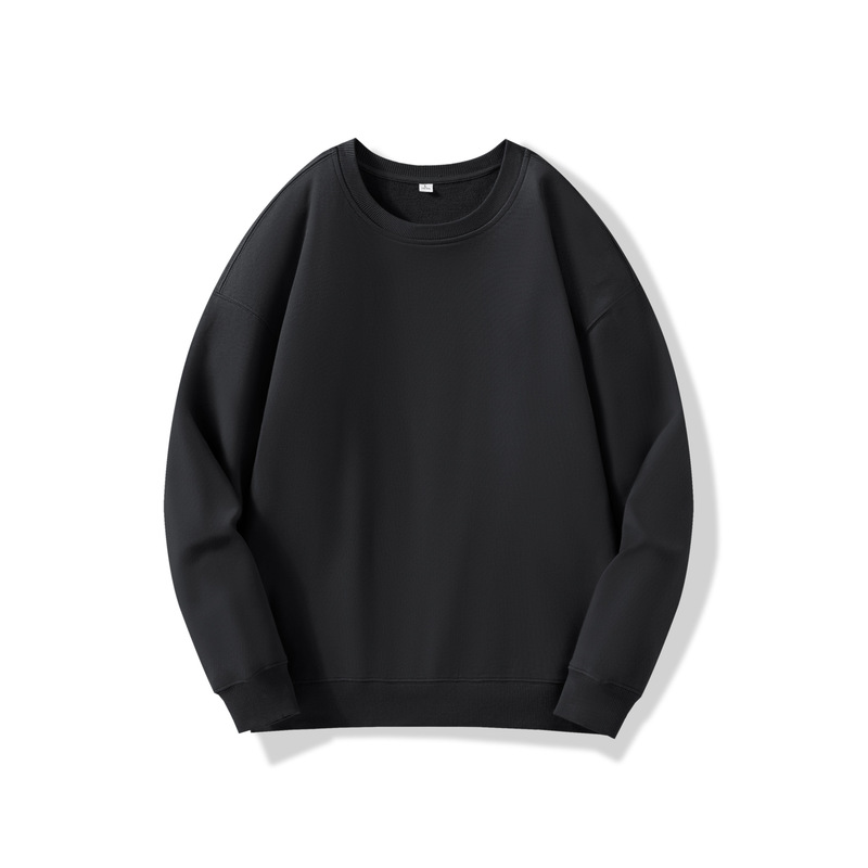 2025 Autumn/Winter Y330 Casual 330g Pure Cotton Loose Drop Shoulder Simple Solid Color Crew Neck Pullover Sweatshirt 2025 Autumn/Winter Y330 Casual 330g Pure Cotton Loose Drop Shoulder Simple Solid Color Crew Neck Pullover Sweatshirt