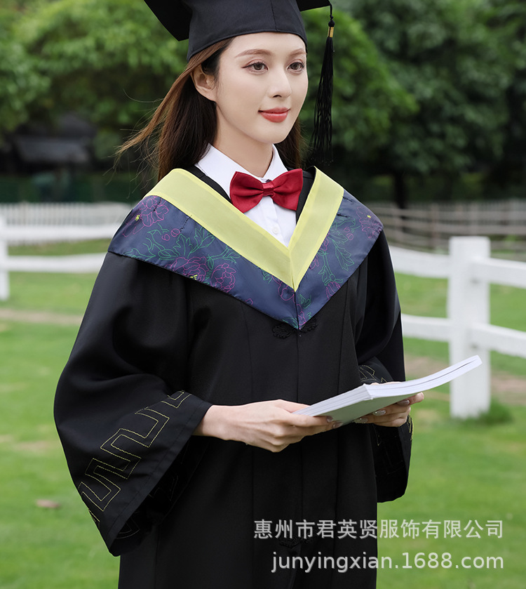 学士服批发 大学毕业学士服男女学院风工科本科文科学位服表演服-阿里巴巴
