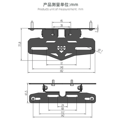 Electric vehicle license plate frame – Hanger