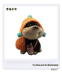 本物の蜂子犬バッグペンダントランドセルペンダント空気出口装飾品ぬいぐるみカップルクリエイティブギフト