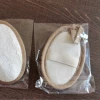 Люфа с коричневой окантовкой (≈12×8 см)