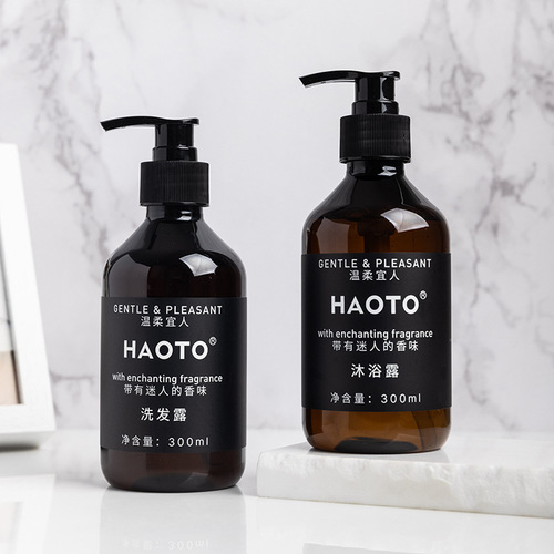 Disposable shampoo and shower gel for five-star hotels, hotel spa toiletries, white tea conditioner