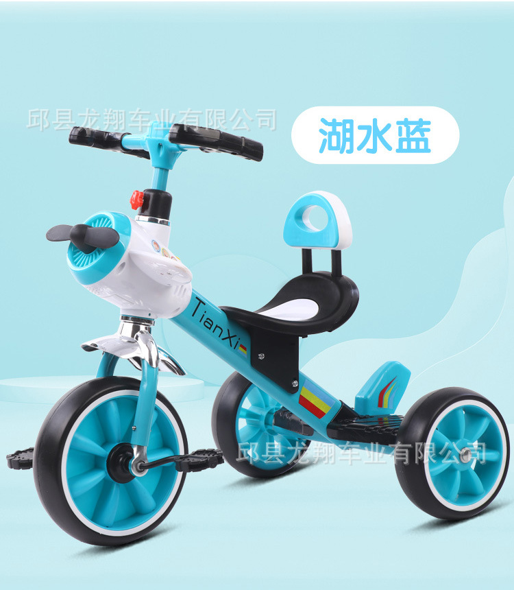 Bicicleta triciclo para niños 1-6 años coche infantil de tres ruedas grande y estable
