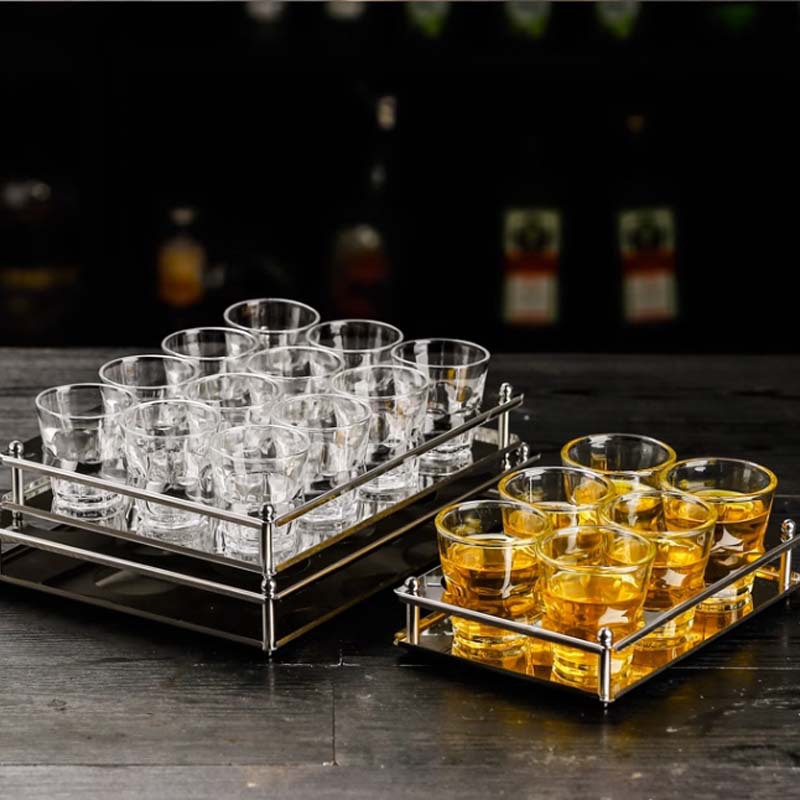 Tazas de vidrio de bar de vidrio comercial endurecido anti-caída tazas de whisky tazas de licores ktv tazas de cerveza