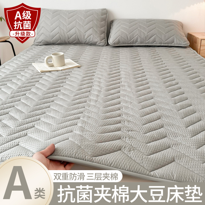 [업그레이드된 버블코튼 항균] 그레이❤두께 약 1.5cm [A급 산모 및 유아용 원단, 두껍고 부드러움]