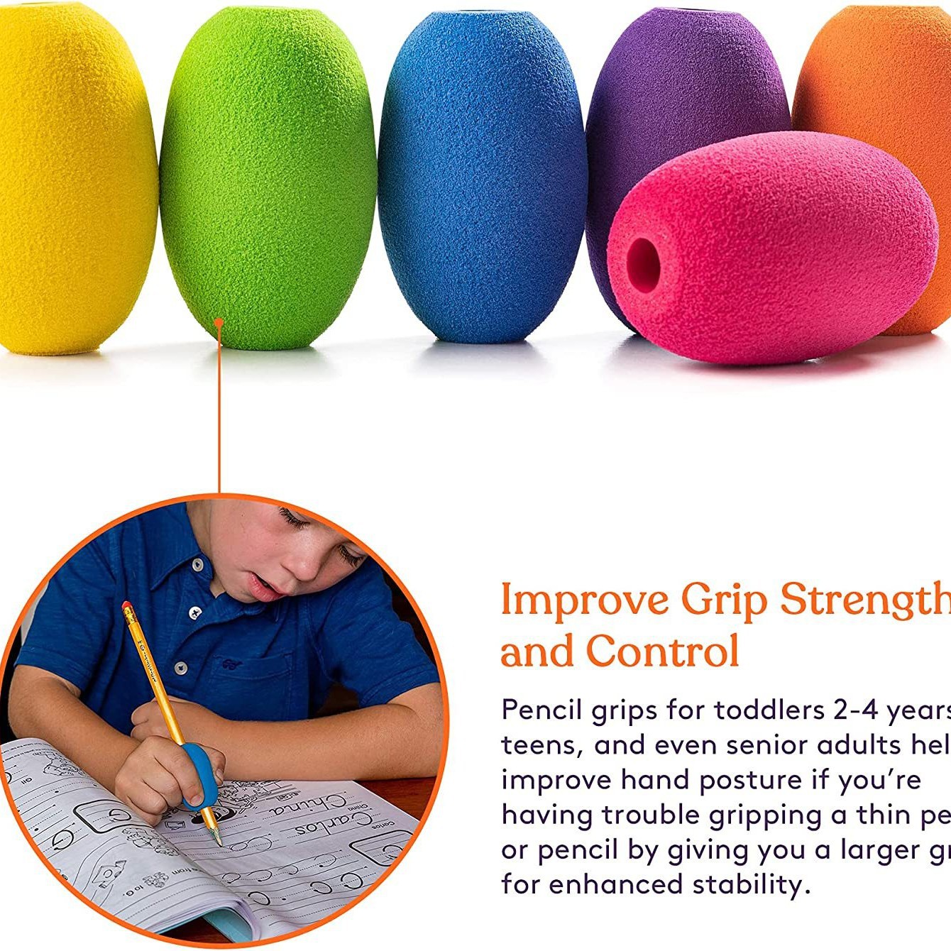 Titular de la pluma de los niños papelería esponja de escritura corrección corrector de postura Pen-Pencil Grips Pen case