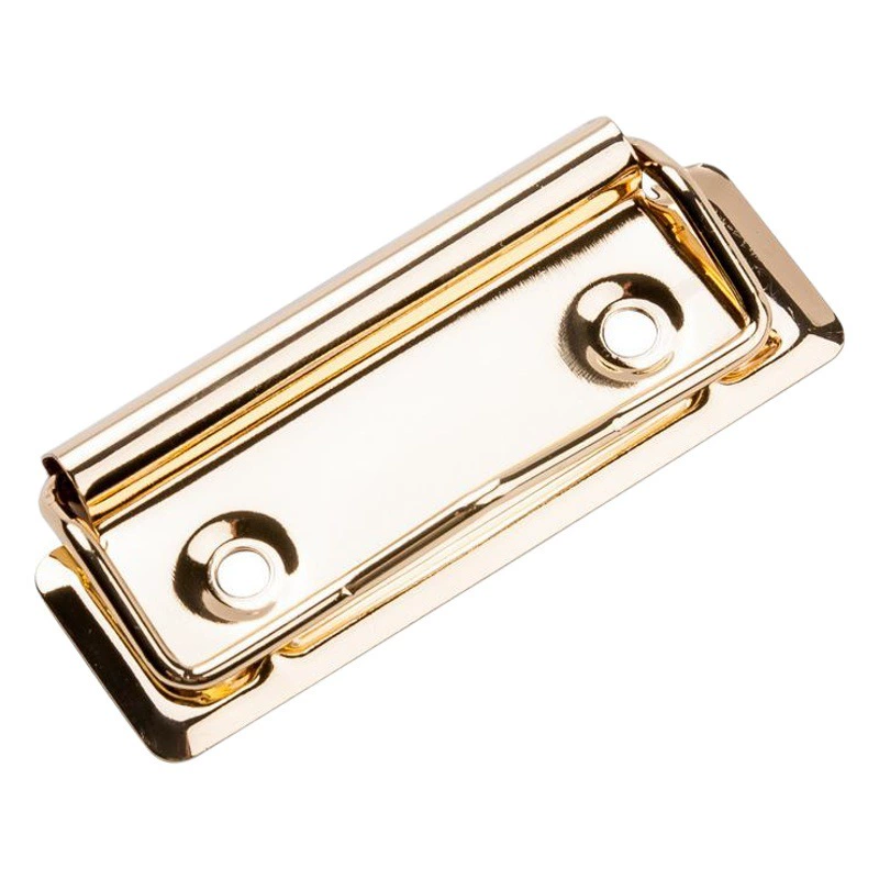 Зажим для документов из металла с гальваническим покрытием, имитация золота, 7 см, плоский, для офиса, меню, планеров, прямые поставки с завода