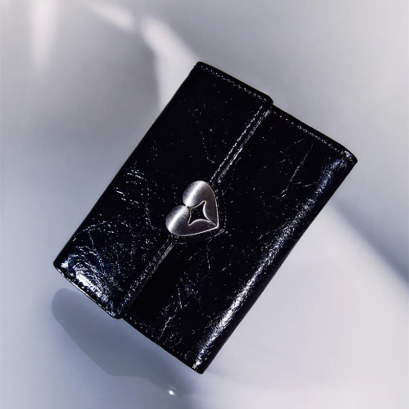 South Korea Niche Fennec Heart-Shaped Cowhide Card Bag Love Card Flip Card Card Bag Classic Change Multicolor Wallet South Korea Niche Fennec Heart-Shaped Cowhide Card Bag Love Card Flip Card Card Bag Classic Change Multicolor Wallet