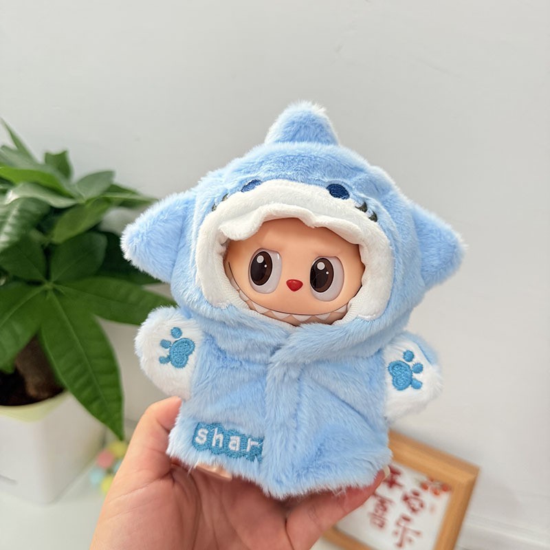 一二三代钥匙扣Labubu衣服挂件拉布布娃衣暗夜小恶魔圣诞万圣节萌|undefined