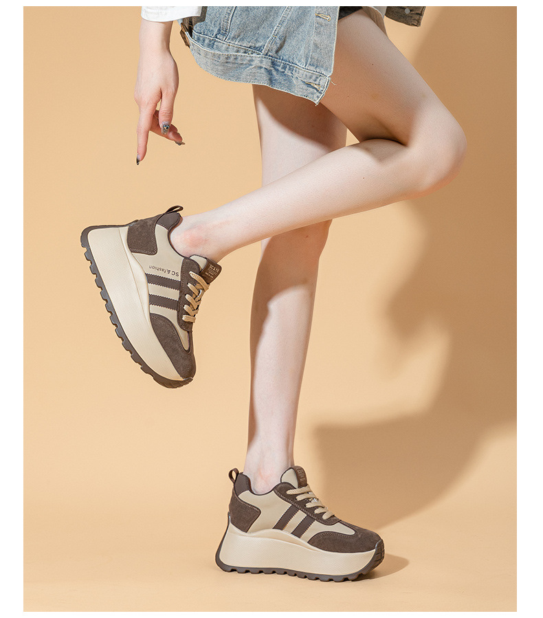 Ténis chunky dad com plataforma sapatos moda feminina_voghion.com