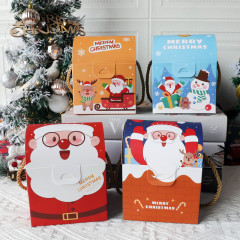 クロスボーダークリスマスポータブル包装箱クリスマスイブアップルボックスビスケットキャンディーヌガーギフトボックス洋菓子ケーキボックス