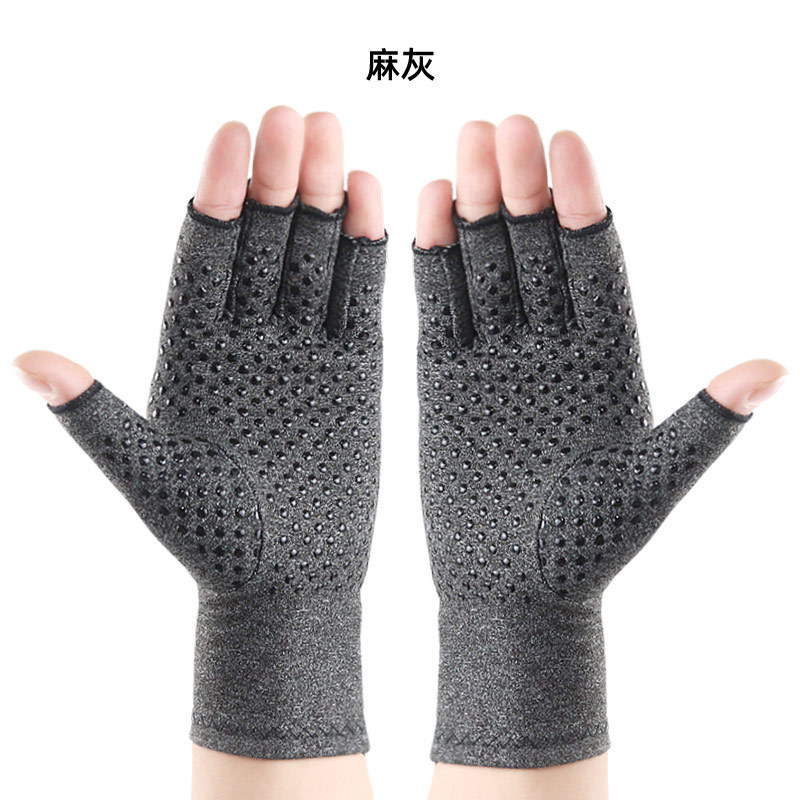 Outdoor fitness pressure half finger sports gloves non-slip warm joint care riding gloves wholesale LOGO