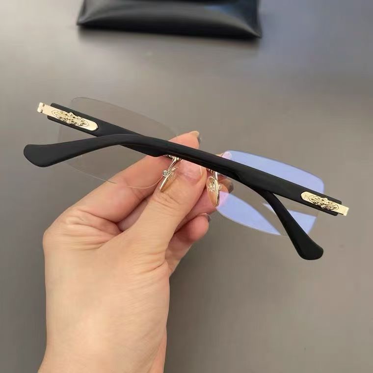 25g Weight Frameless Glasses Structure Sunglasses Classification Plastic Lens Material Square Glasses Style Casual, Daily Occasion Solid Color Pattern All Seasons Season Unisex Gender Simple Style Style Gold, Silver Color Simple Style Solid Color Plastic Square Frameless Optical Glasses 10