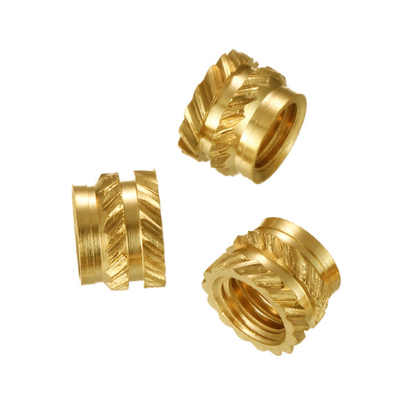 Copper nut M3M4M5 Tuba twill injection molded embossed knurled nut…