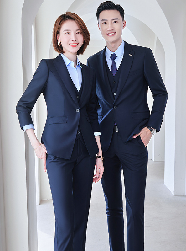 (2개) 비즈니스 정장 작업복, 전문 정장, 여성 조끼, 재킷, 영업부, 은행 업무 정장, 정장 정장, 남성과 여성 동일 스타일