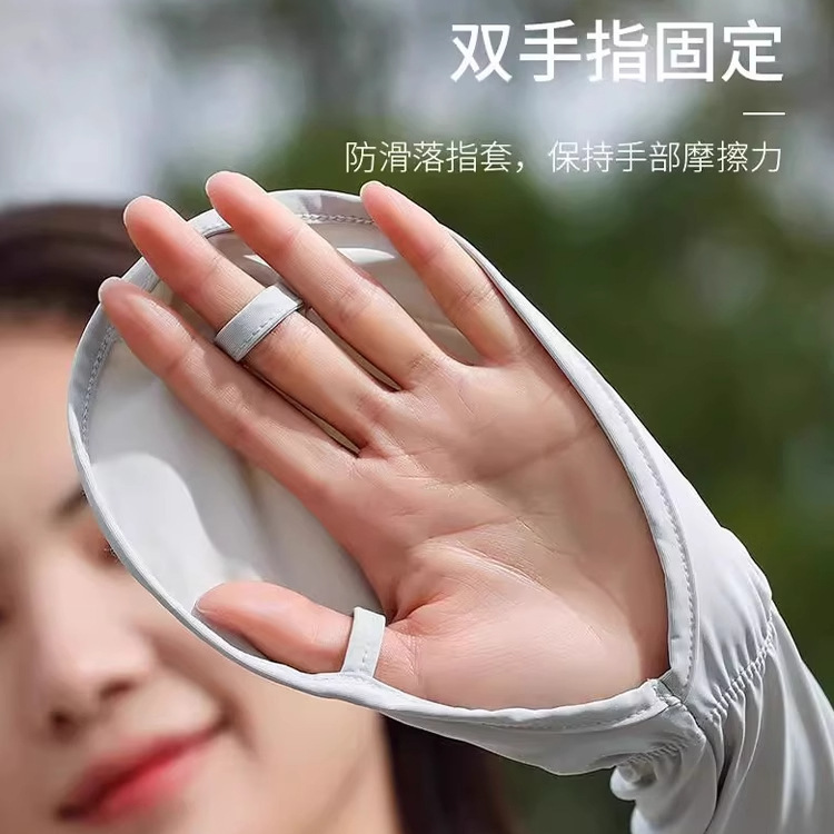 ドライビング日焼け止め手袋、アイスシルク日焼け止めスリーブ、女性用紫外線防止サイクリングアイススリーブ、アームスリーブ、プラスルーズサマー|undefined