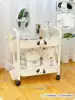 White two -layer+puppy head+2 hanging basket