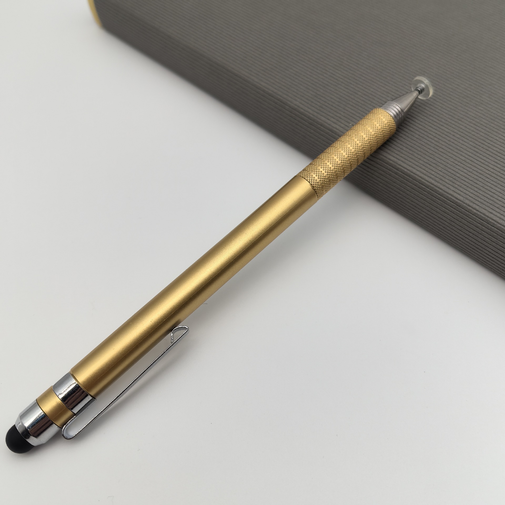 Lápiz de condensador de doble cabeza lápiz de silicona de doble propósito lápiz de video de pintura de oficina lápiz de disco